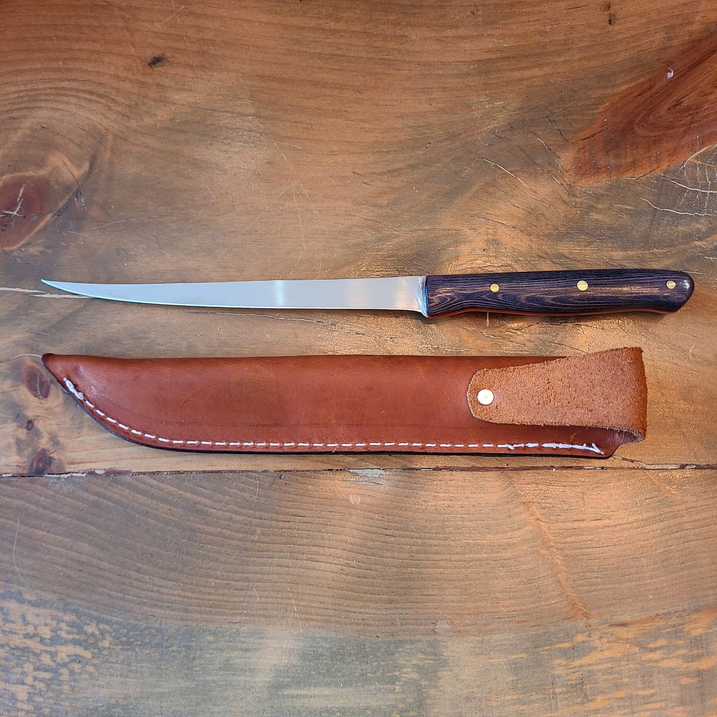 Filet Knife - Stainless Steel with Sheath (Atlas Knifeworks) OL