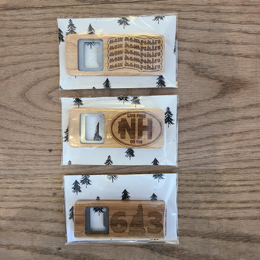 Wood engraved NH Long Bottle Opener (Made by Mandy) OL