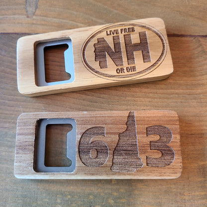 Wood engraved NH Long Bottle Opener (Made by Mandy) OL