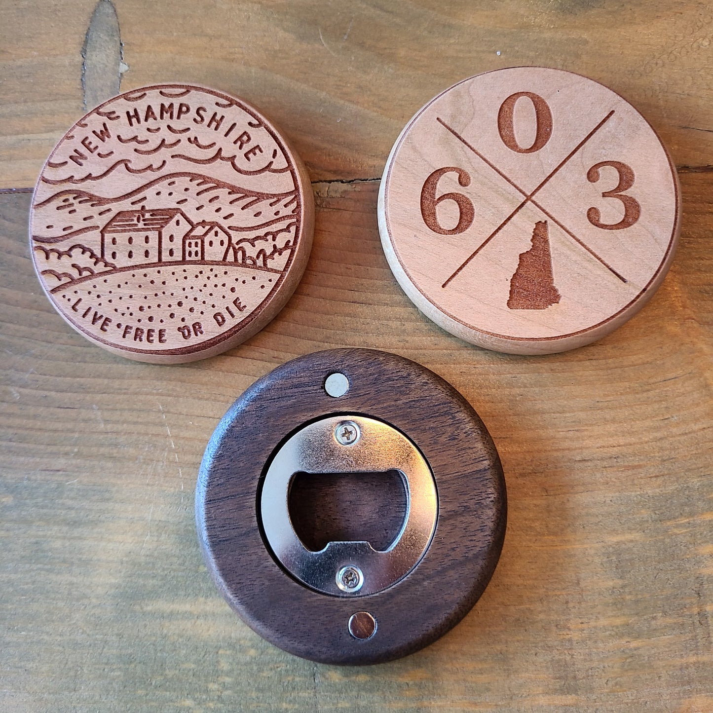 Circular NH Magnetic Bottle Opener (Made by Mandy) OL
