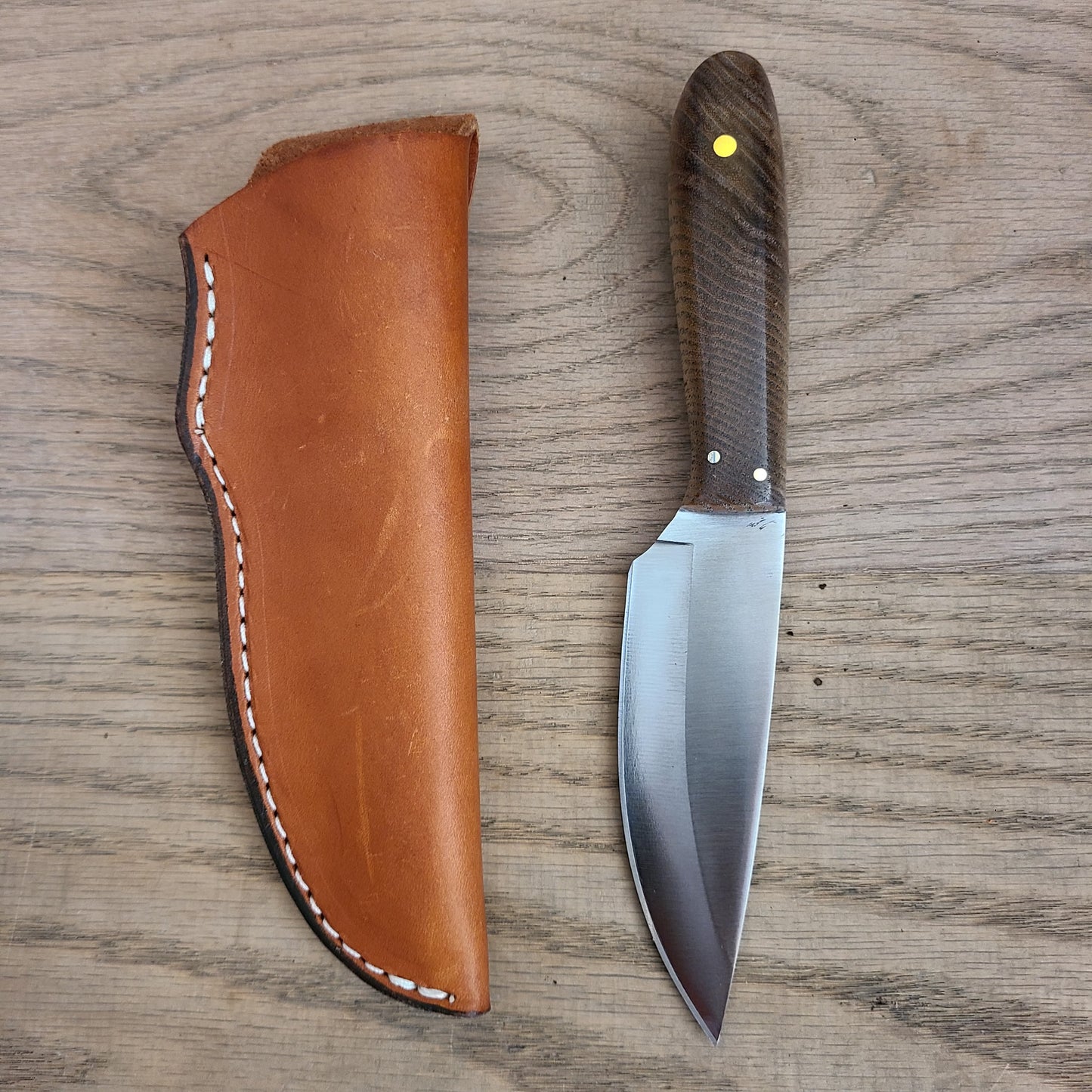 440c Stainless Knife with Stabilized Maple Handle (Atlas Knifeworks) OL