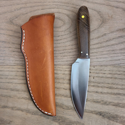 440c Stainless Knife with Stabilized Maple Handle (Atlas Knifeworks) OL