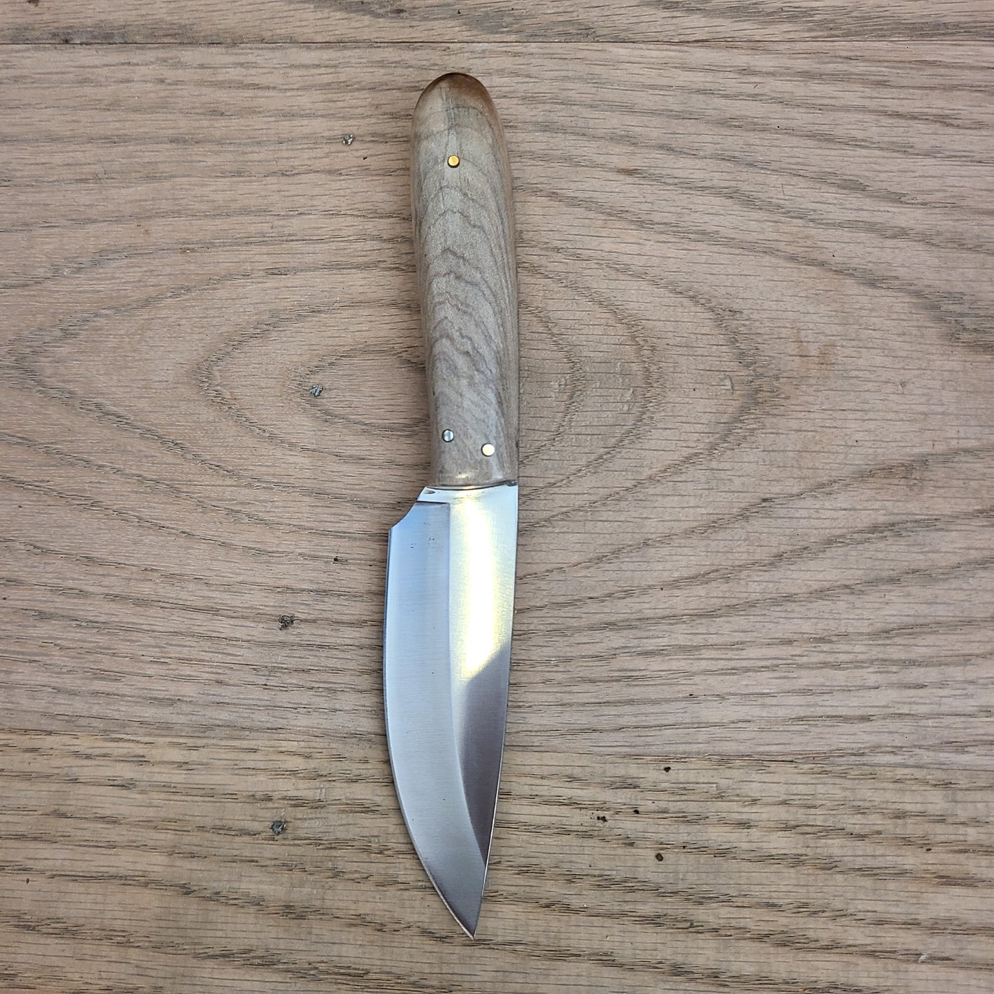 440c Stainless Knife with Stabilized Maple Handle (Atlas Knifeworks) OL