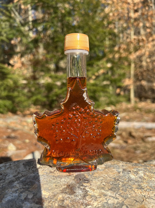 CN-108-02 Pure NH Maple Syrup in Glass Leaf 3.4oz (Big Lake Maple)- Online