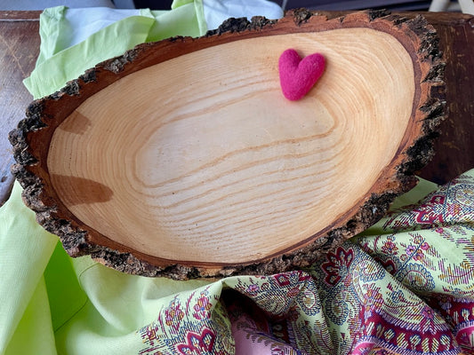 Artisanal Beechwood Bowl 12-inch live edge (The Hunter Studio)