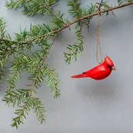 Hanging Wooden Cardinal 2.5"