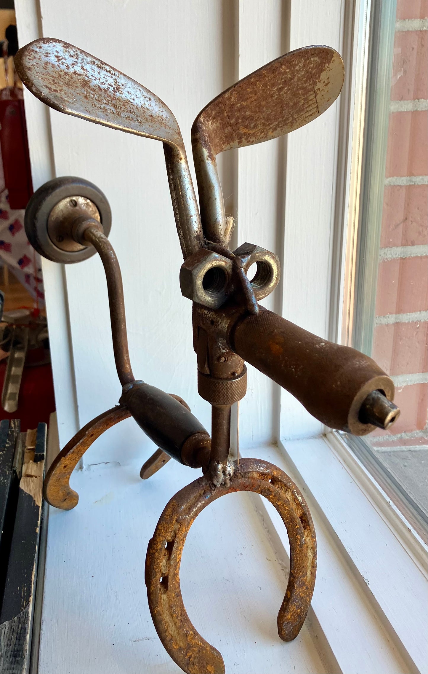 Upcycled Dog Lawn Art (Upcycled Lawn Art) OL