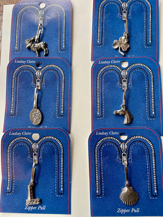 Charmed Zipper Pulls (Hampshire Pewter) OL