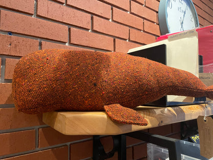 NH Artisan Textile Whale Pillow Assorted  (Approx. Length 18" Hillside Studio) OL