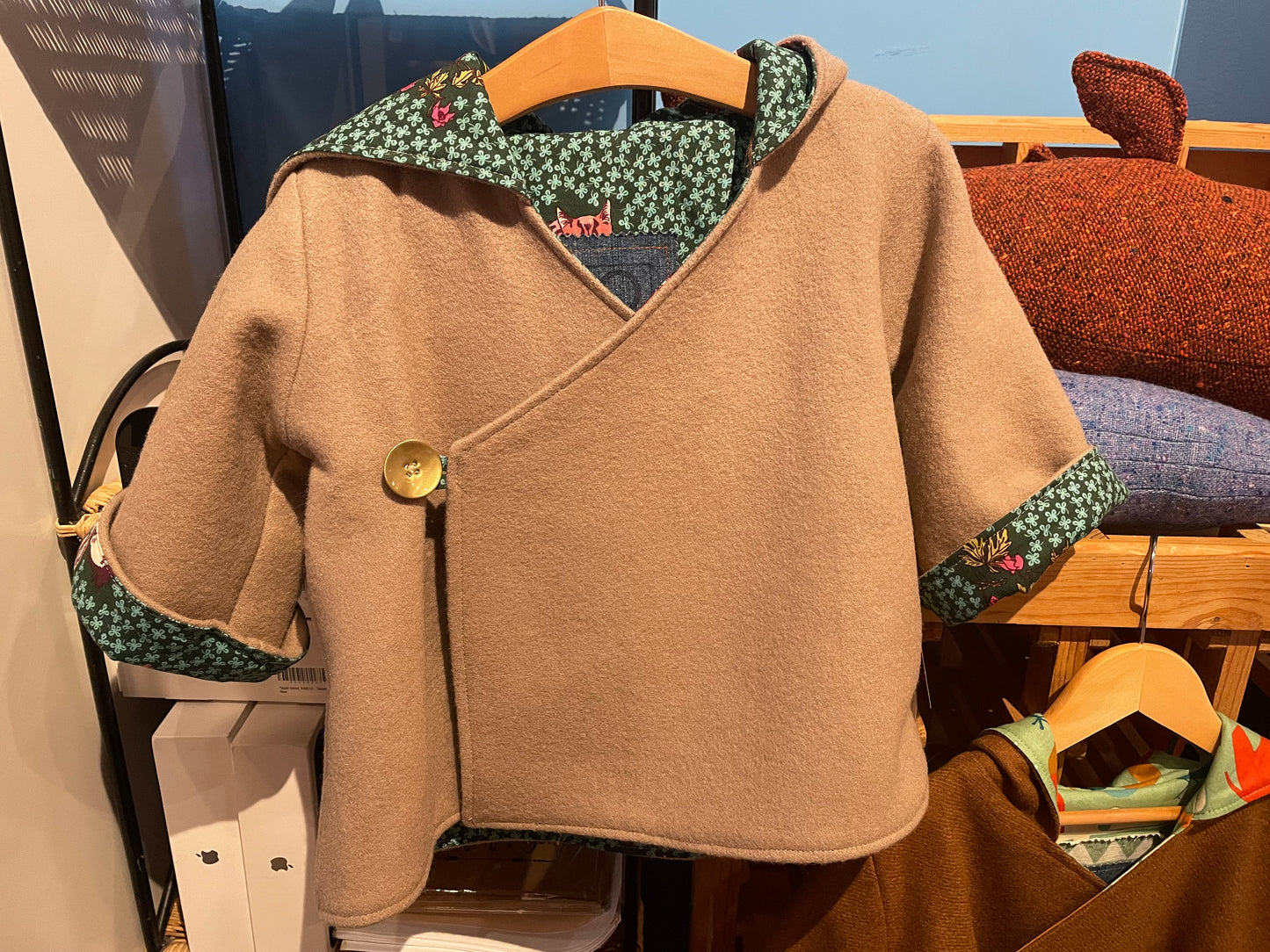 Handcrafted Child Wool Coat - Size 2-4  (Hillside Studio) OL