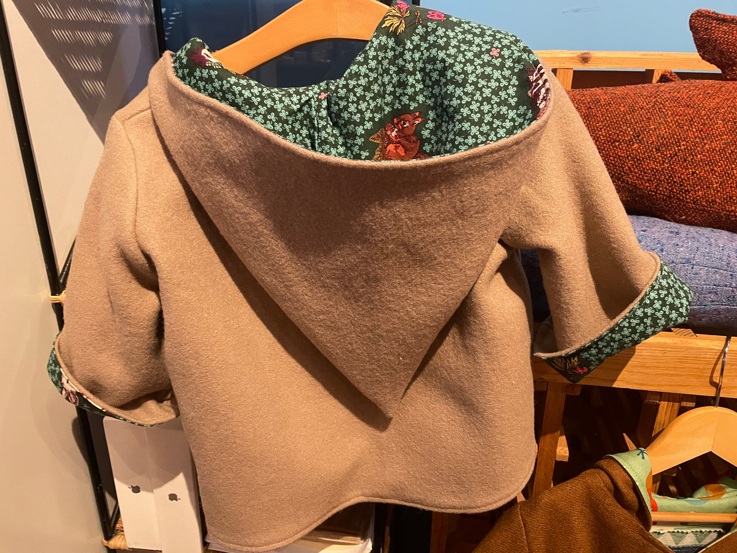 Handcrafted Child Wool Coat - Size 2-4  (Hillside Studio) OL