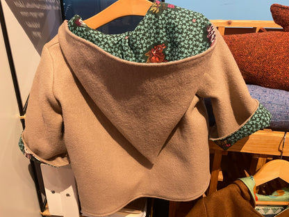 Handcrafted Child Wool Coat - Size 2-4  (Hillside Studio) OL