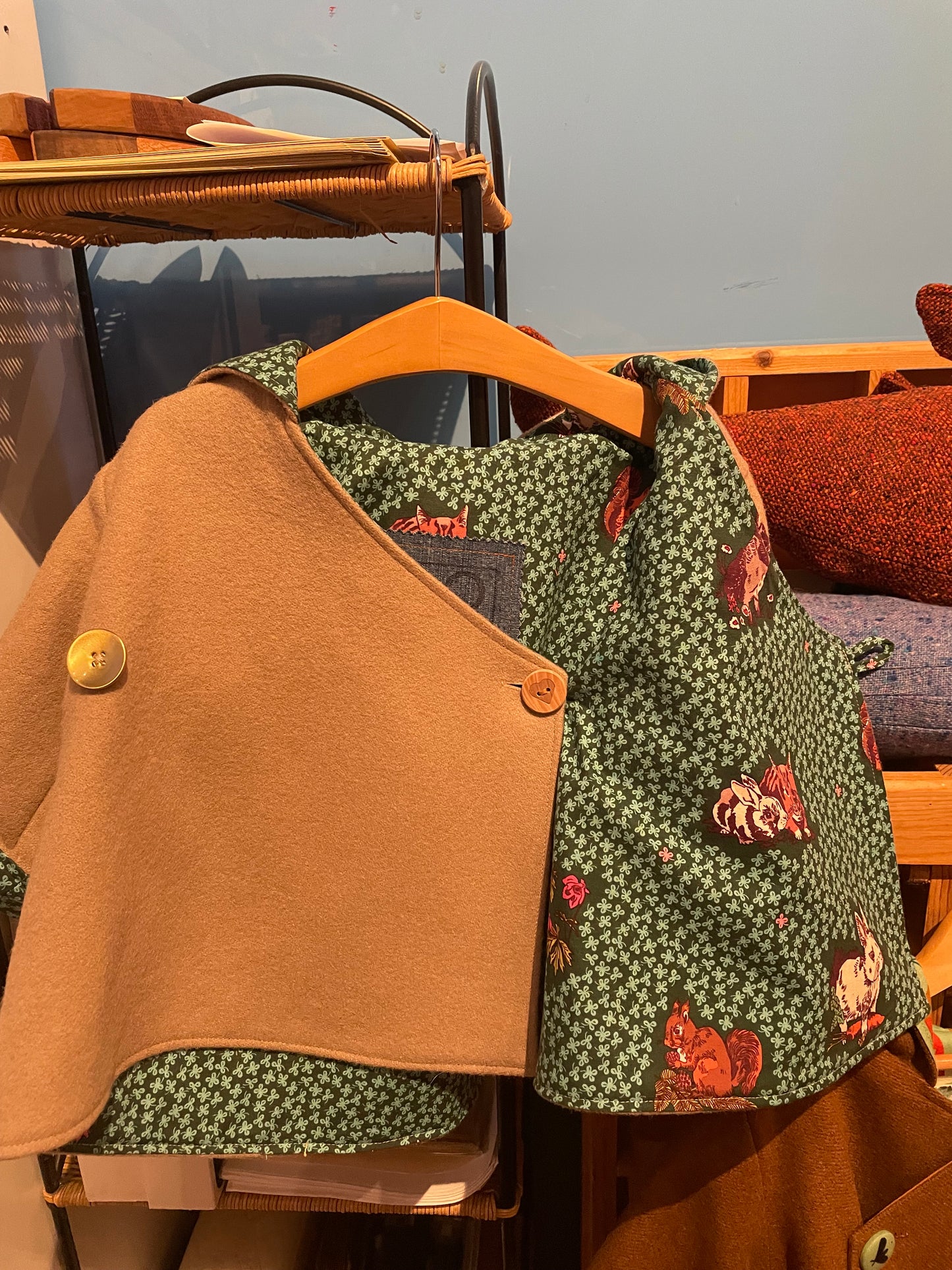 Handcrafted Child Wool Coat - Size 2-4  (Hillside Studio) OL