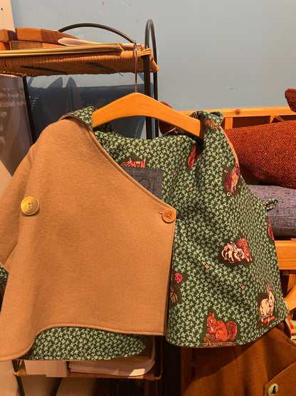 Handcrafted Child Wool Coat - Size 2-4  (Hillside Studio) OL