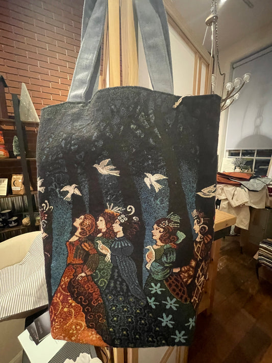 Handcrafted Long Satchel Bag (Hillside Studio) OL