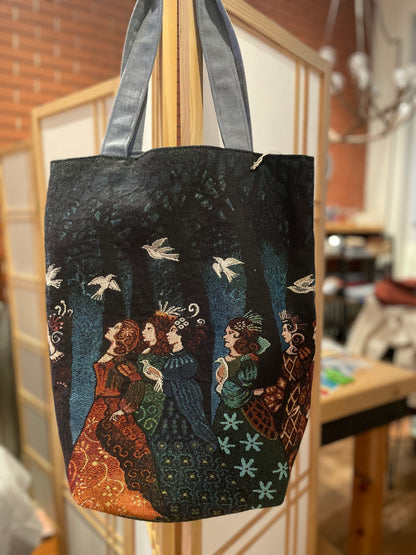 Handcrafted Long Satchel Bag (Hillside Studio) OL