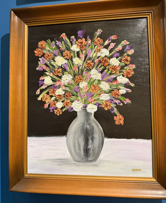 "Wildflowers" original oil painting (RejuvinateART Studio) OL