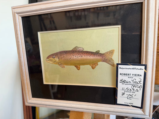 "Brown Trout" matted print (RejuvinateART Studio) OL
