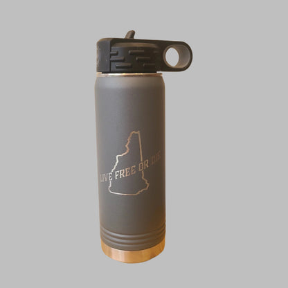 Black/Rose Gold etched 40 oz.  insulated tumbler w/ straw (Dapper Moose Design Co.) OL