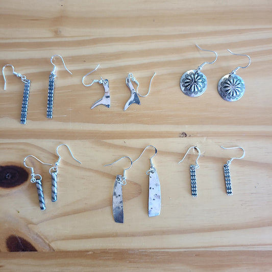 Handcrafted Silver Earrings (DOC's DESIGNS) OL