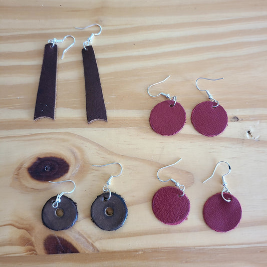 Handcrafted Leather Earrings (DOC's DESIGNS) OL