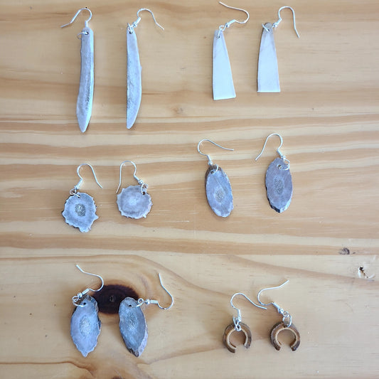 Handcrafted Bone Earrings (DOC's DESIGNS) OL