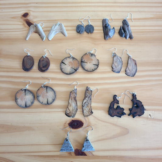 Handcrafted Driftwood Earrings (DOC's DESIGNS) OL