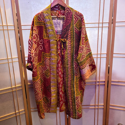 Kantha Quilt Coat/Robe (Hillside Studio) OL