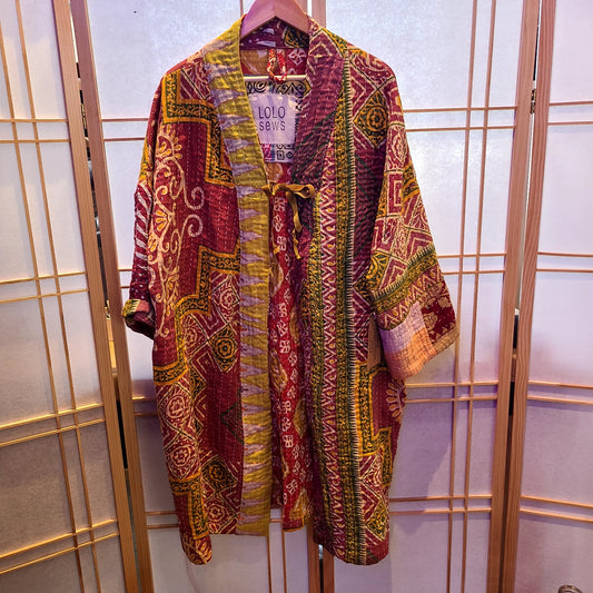 Kantha Quilt Coat/Robe (Hillside Studio) OL
