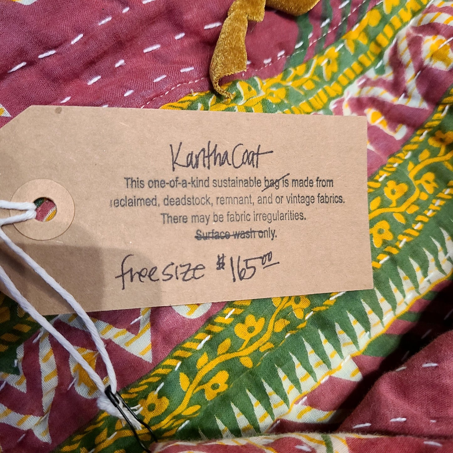 Kantha Quilt Coat/Robe (Hillside Studio) OL