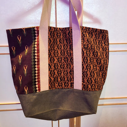 Artisan Textile Multi-Color Linen Bag (Hillside Studio) OL