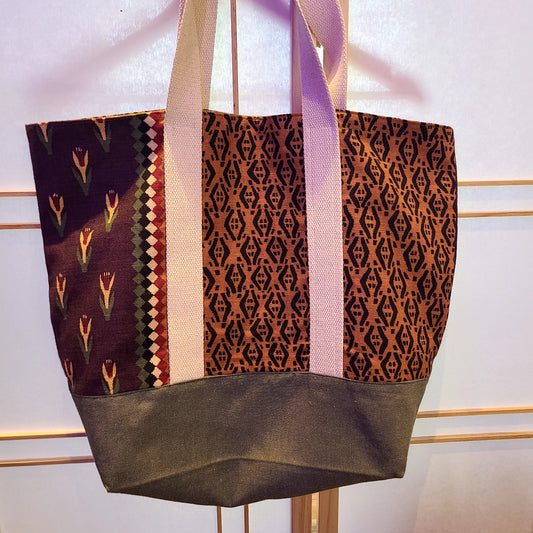 Artisan Textile Multi-Color Linen Bag (Hillside Studio) OL
