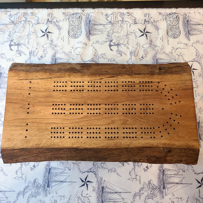 Handcrafted Cribbage Board (Rick Becksted) OL