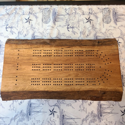 Handcrafted Cribbage Board (Rick Becksted) OL