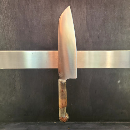 Custom Skinner Knife 440C Stainless Steel Blade w/ Stabilized Oak Handle (Atlas Knifeworks) OL