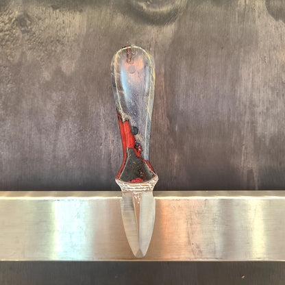 Custom Skinner Knife 440C Stainless Steel Blade w/ Stabilized Oak Handle (Atlas Knifeworks) OL