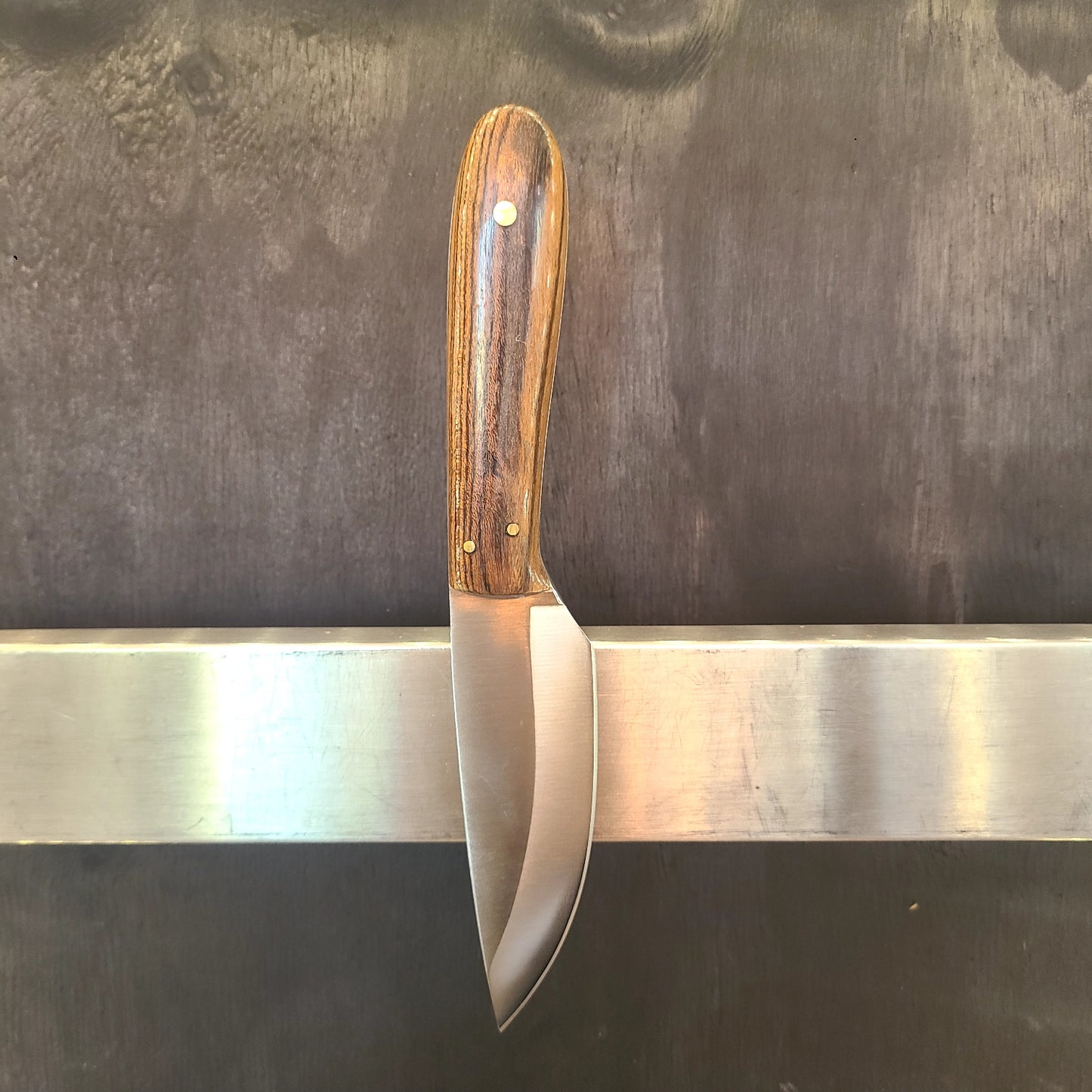 Custom Skinner Knife 440C Stainless Steel Blade w/ Stabilized Oak Handle (Atlas Knifeworks) OL