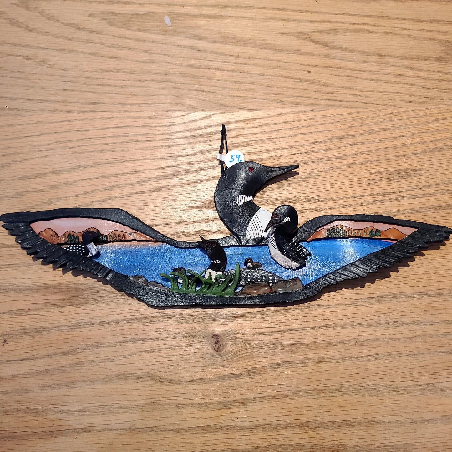 Handcrafted Loon Leather Home Decor (Log Cabin Leather) OL