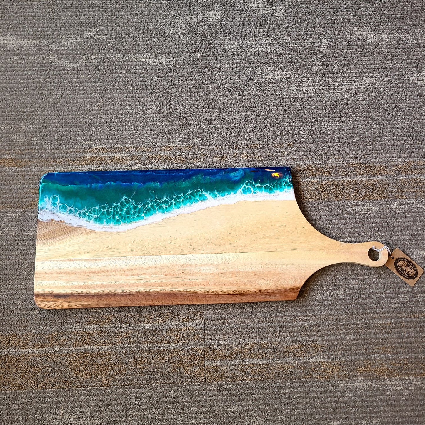 Resin Art rectangular board with handle (Maria Hostage/Java Lou Studio) OL