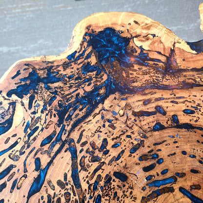 Flame Box Elder Burl Coffee Table (Atlas Knifeworks) OL