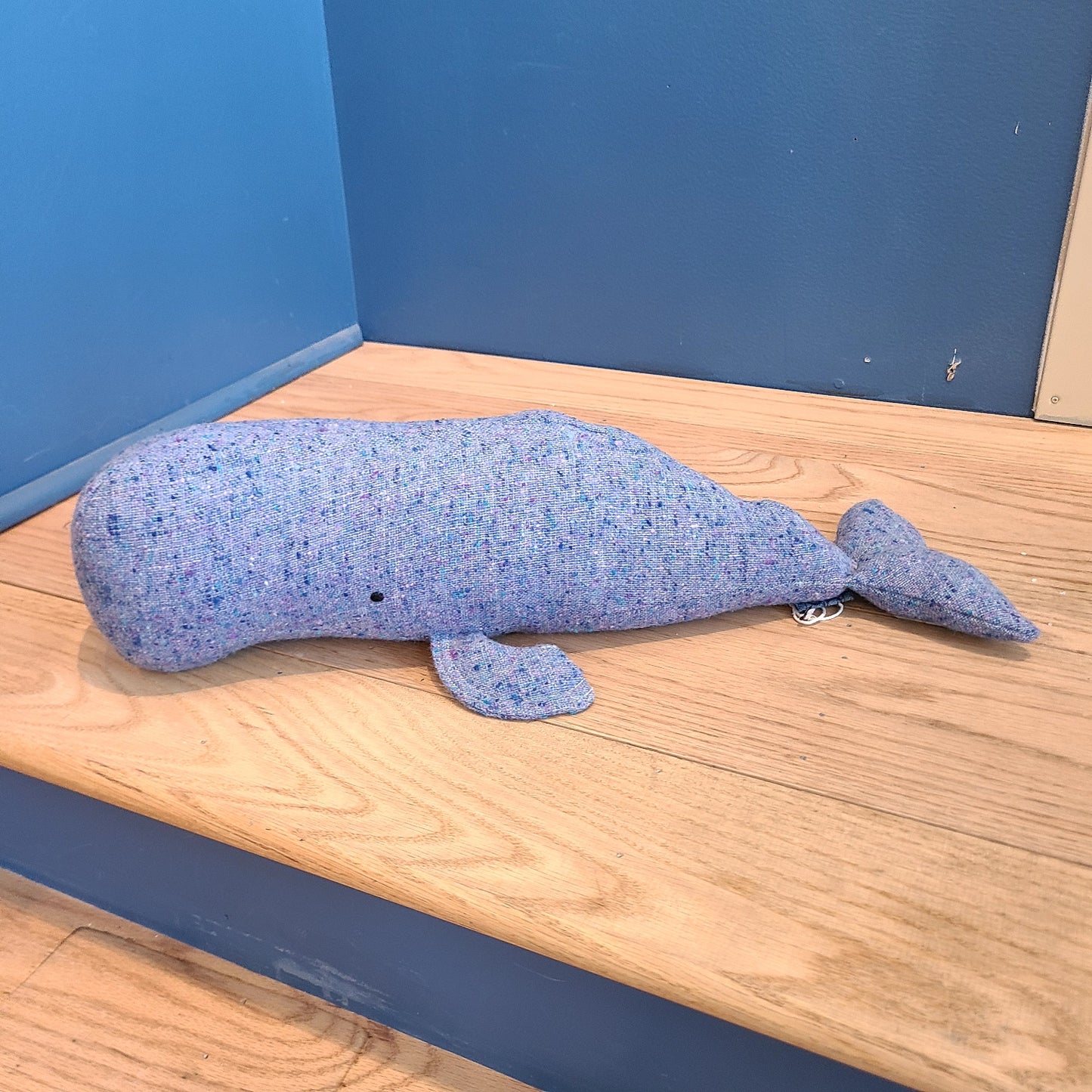 NH Artisan Textile Whale Pillow color: Teal Green (Approx. Length 18" Hillside Studio) OL