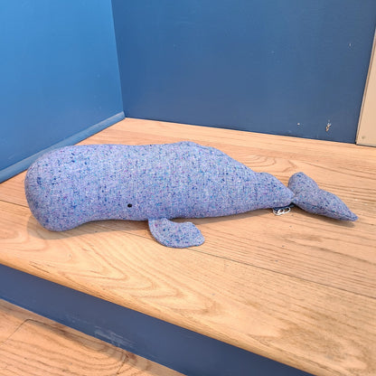 NH Artisan Textile Whale Pillow color: Teal Green (Approx. Length 18" Hillside Studio) OL