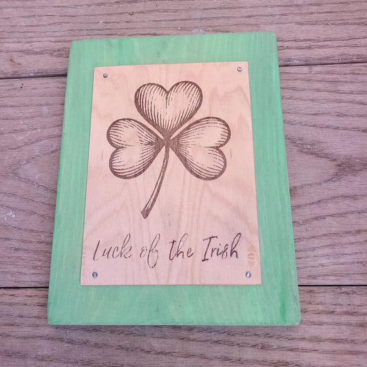 Handcrafted St. Patrick's sign (A Vintage Wren) OL