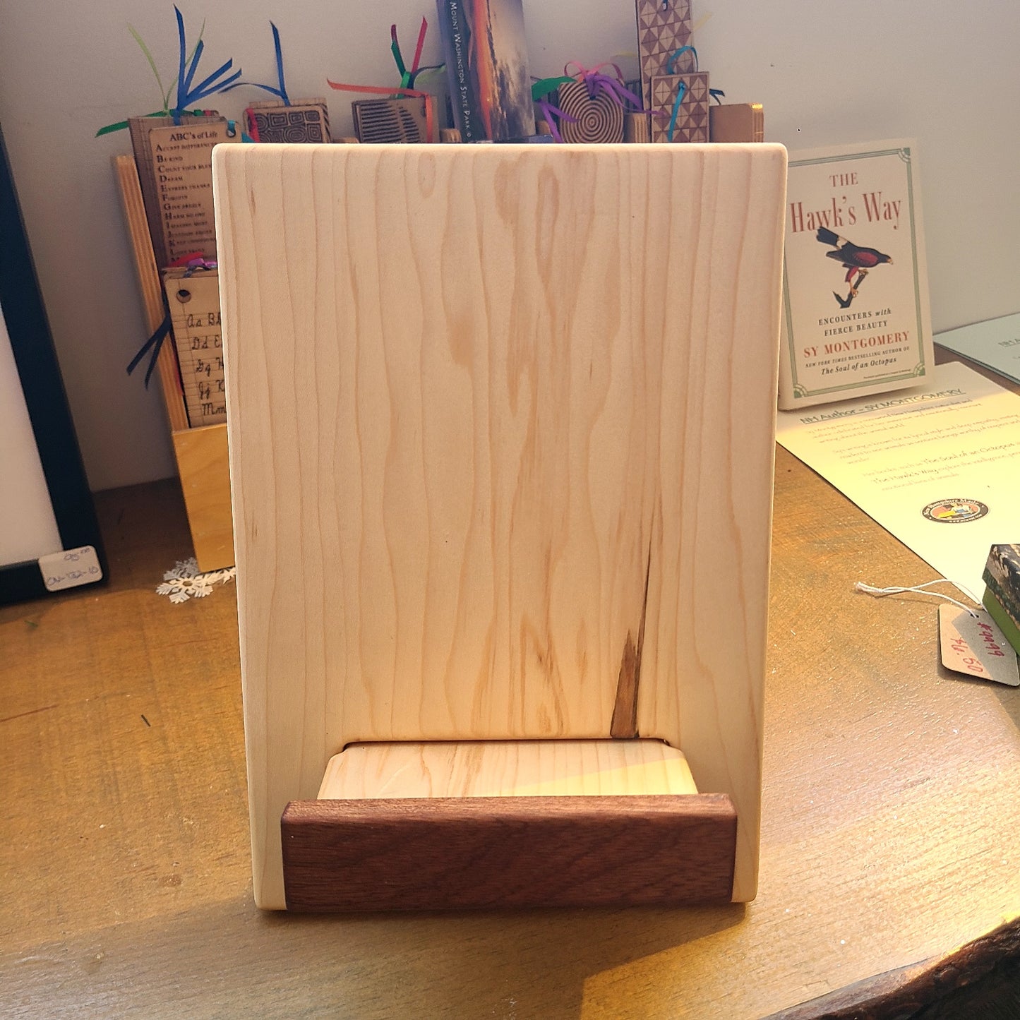 Handcrafted Recipe Book Stand (A Vintage Wren) OL