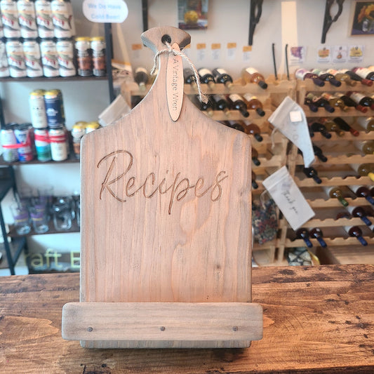 Handcrafted Recipe Book Stand (A Vintage Wren) OL