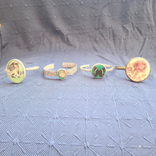 Spring Collection Artisan Cuff Bracelets (Revival Jewelry Studio) OL