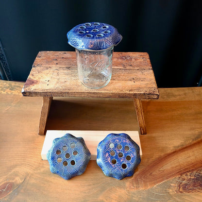 Hand Crafted Ceramic Mason Jar Topper (Claire Provencher Ceramics) OL