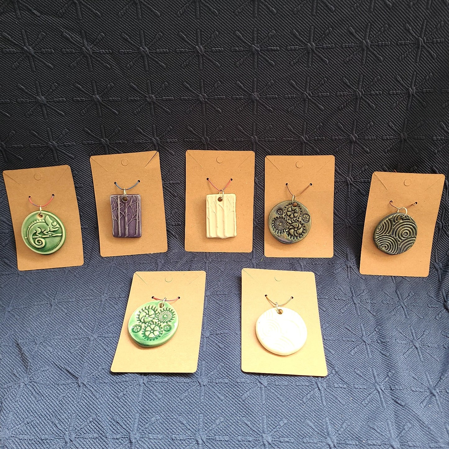 Hand Crafted Ceramic Pendant (Claire Provencher Ceramics) OL