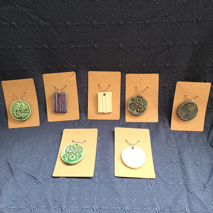 Hand Crafted Ceramic Pendant (Claire Provencher Ceramics) OL
