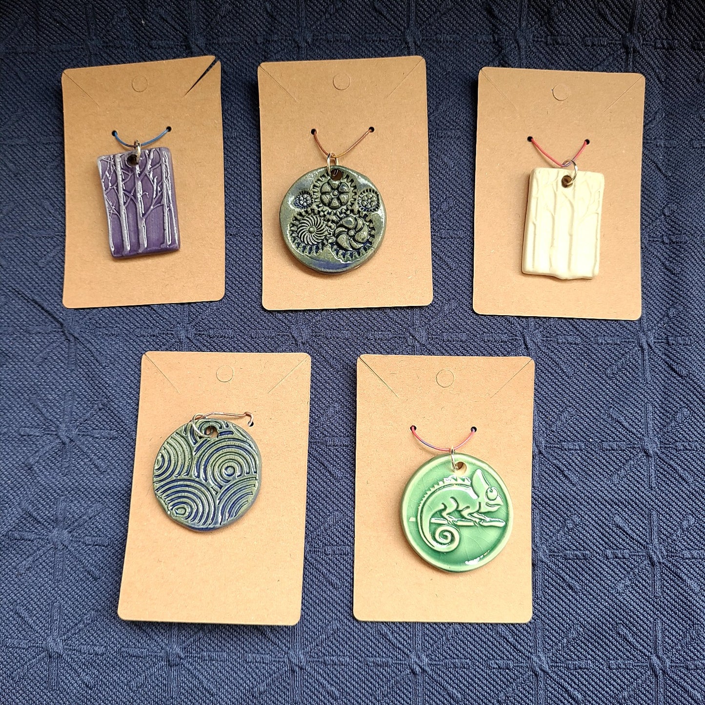 Hand Crafted Ceramic Pendant (Claire Provencher Ceramics) OL